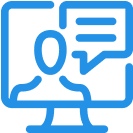 Online chat icon.