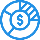 Pie chart icon.