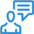 Customer service icon.
