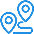 Map directions icon.