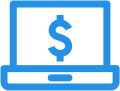 Online banking icon.